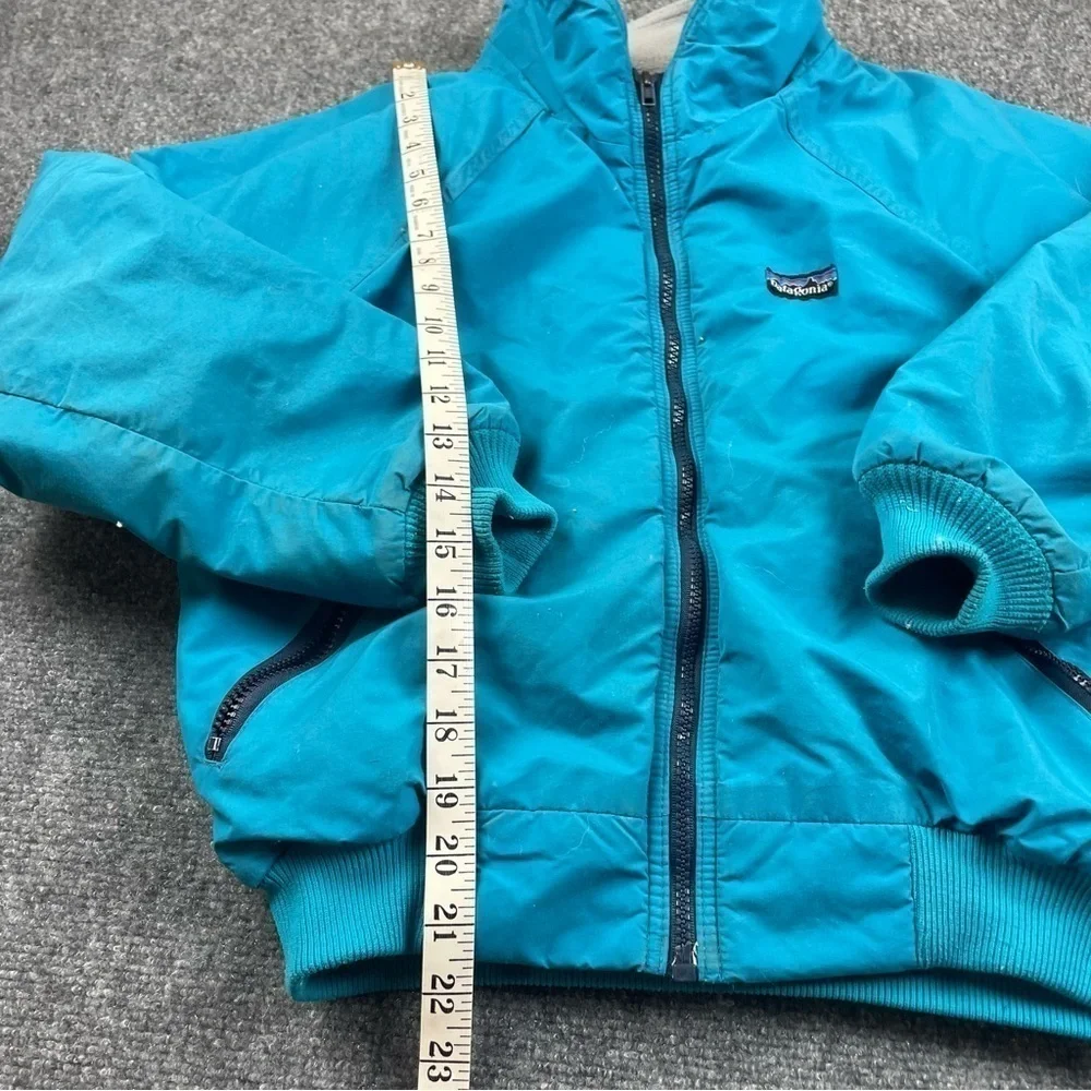 PATAGONIA Vintage Kids 80’s Ski Jacket Blue Coat Fleeced Lined size: 9/10